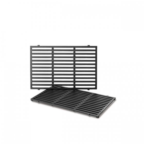 Weber Grillroste 69801 Für Spirit 300 Serie – 2 Stück, Porzellanemailliertes Gusseisen, Passend Für Vordere Bedienfelder